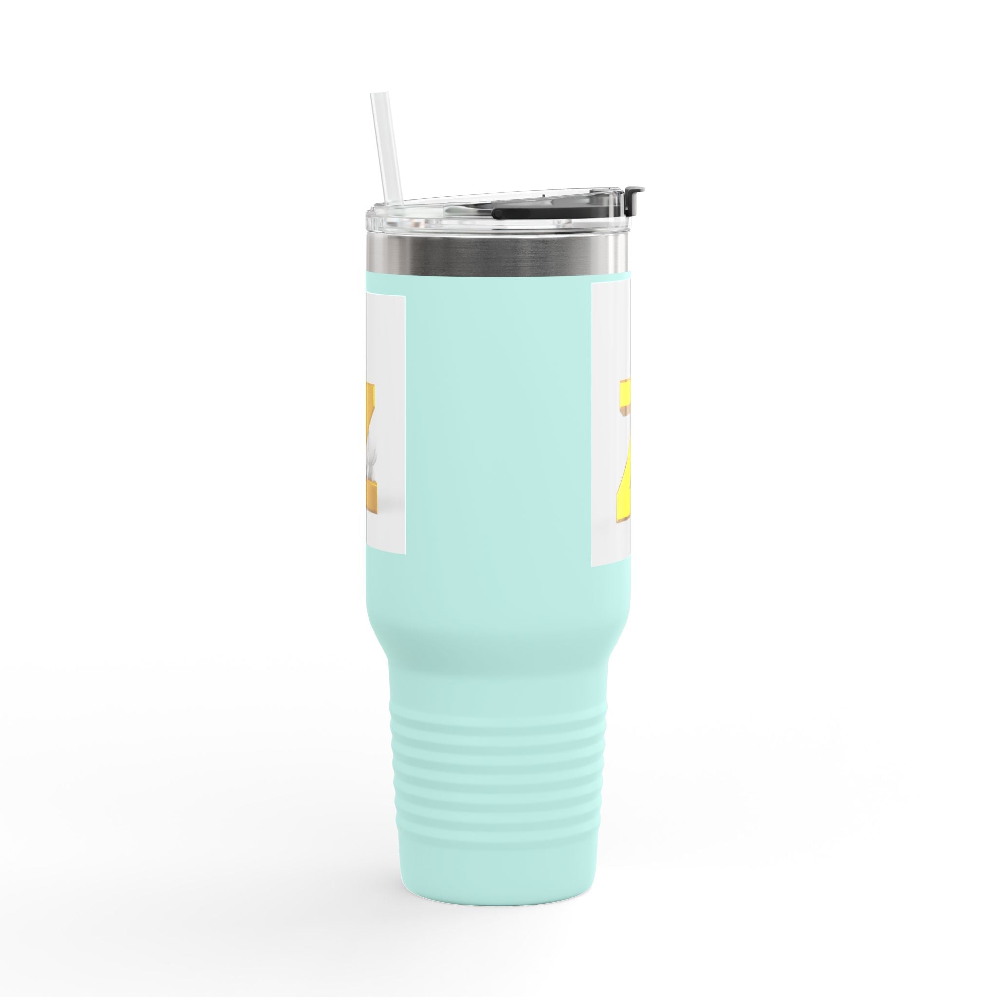 Mug de voyage monogramme lettre Z dorée | Gobelet isotherme 40oz