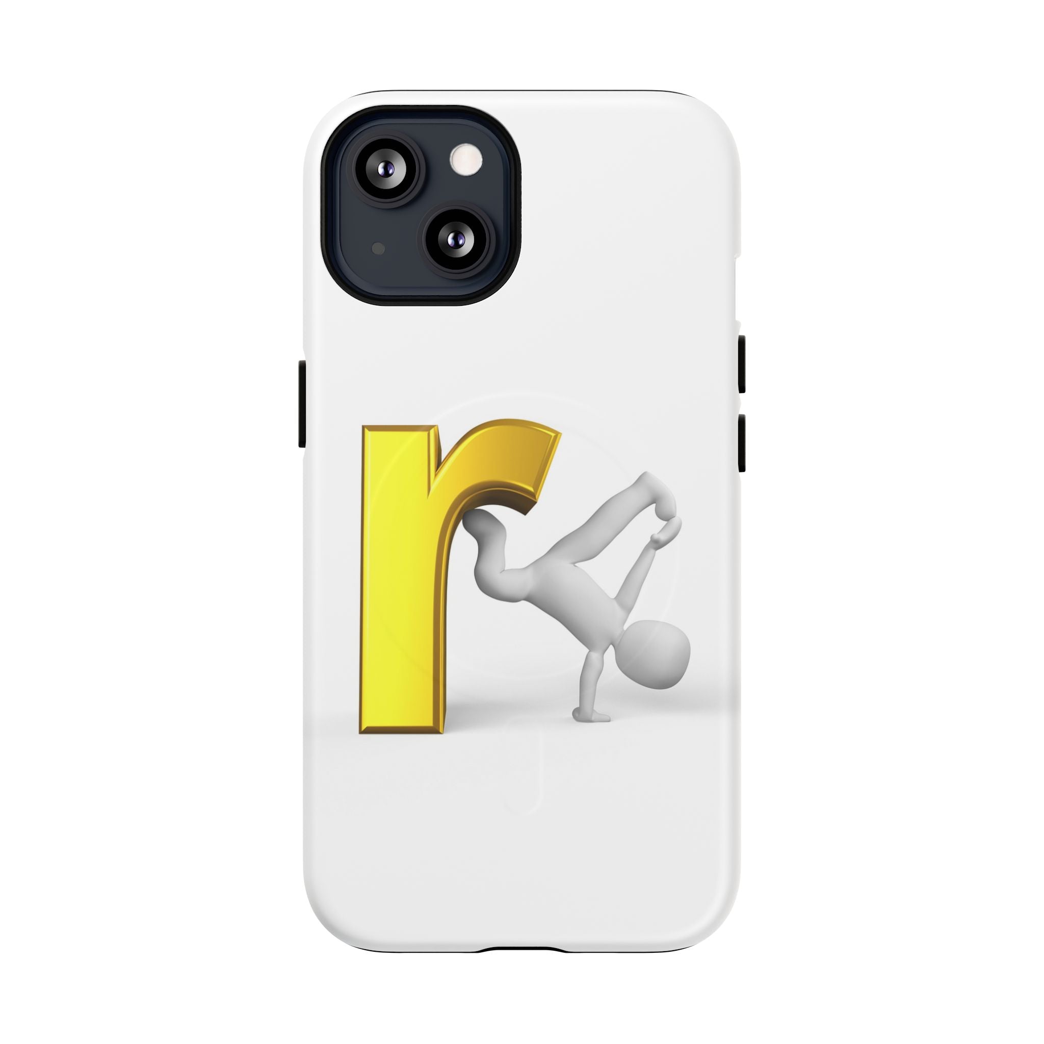 Yellow Letter R Breakdance Phone Case | Tough Magnetic Case