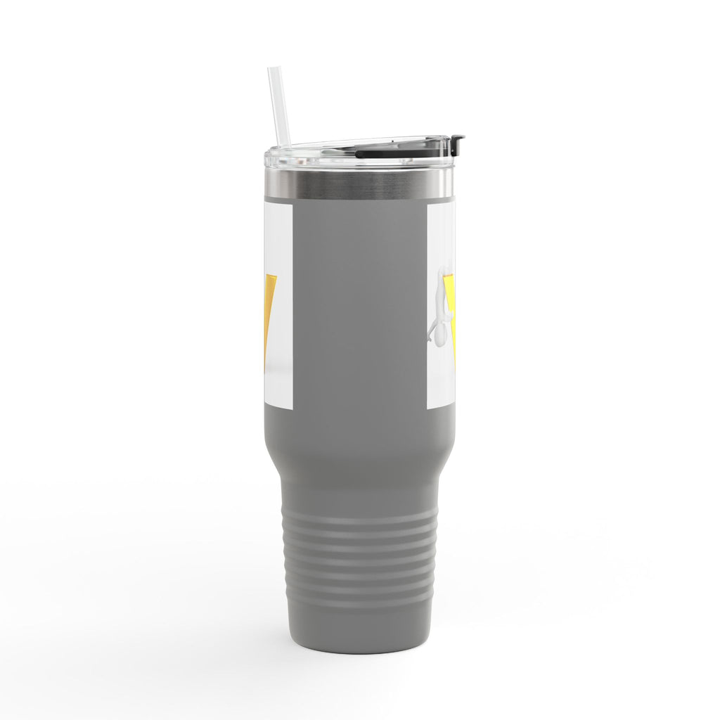 Gold Letter V Monogram Travel Mug | 40oz Insulated Tumbler