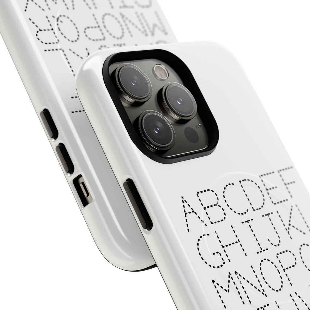 Dotted Alphabet Phone Case | Tough Magnetic Case
