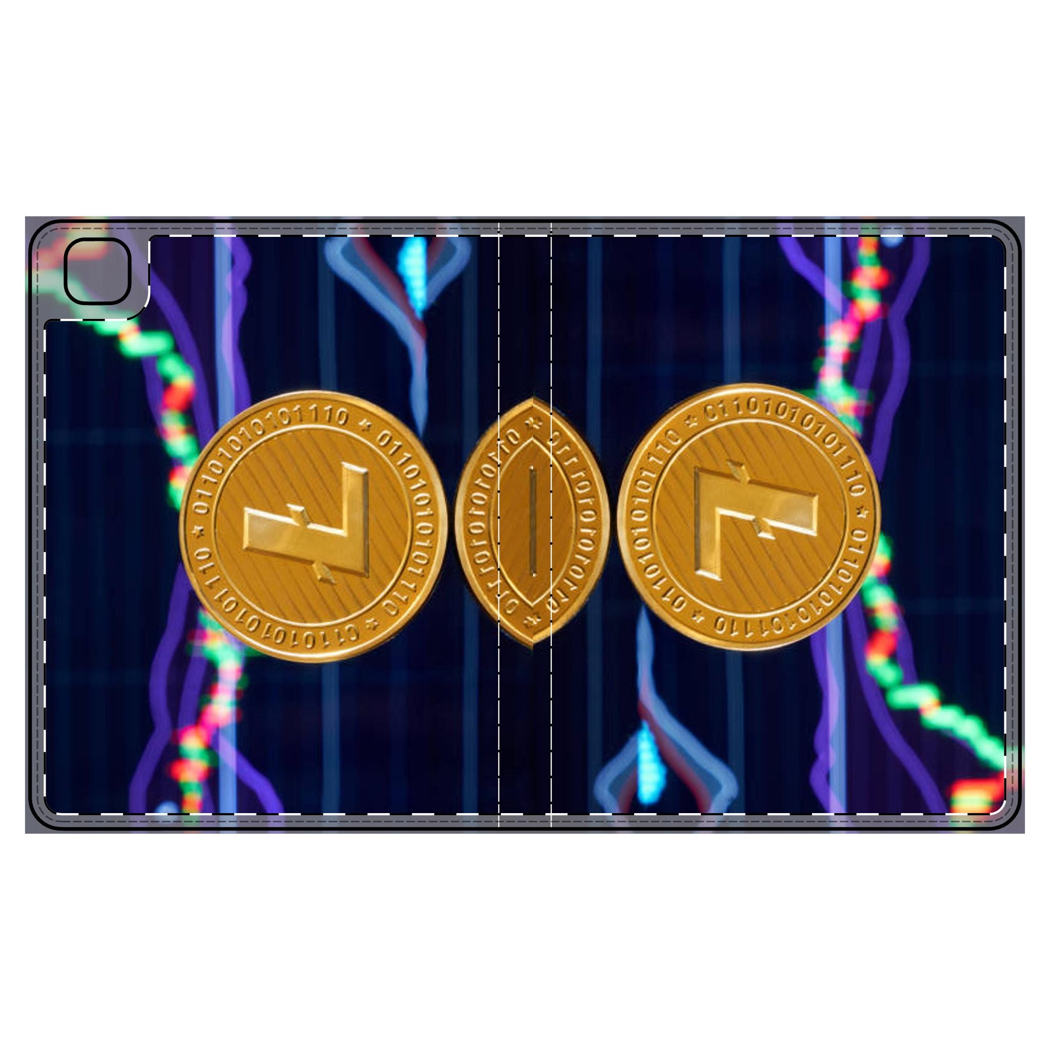Litecoin Crypto Coins Tablet Folio Case | Cryptocurrency Design, Digital Market Graphics