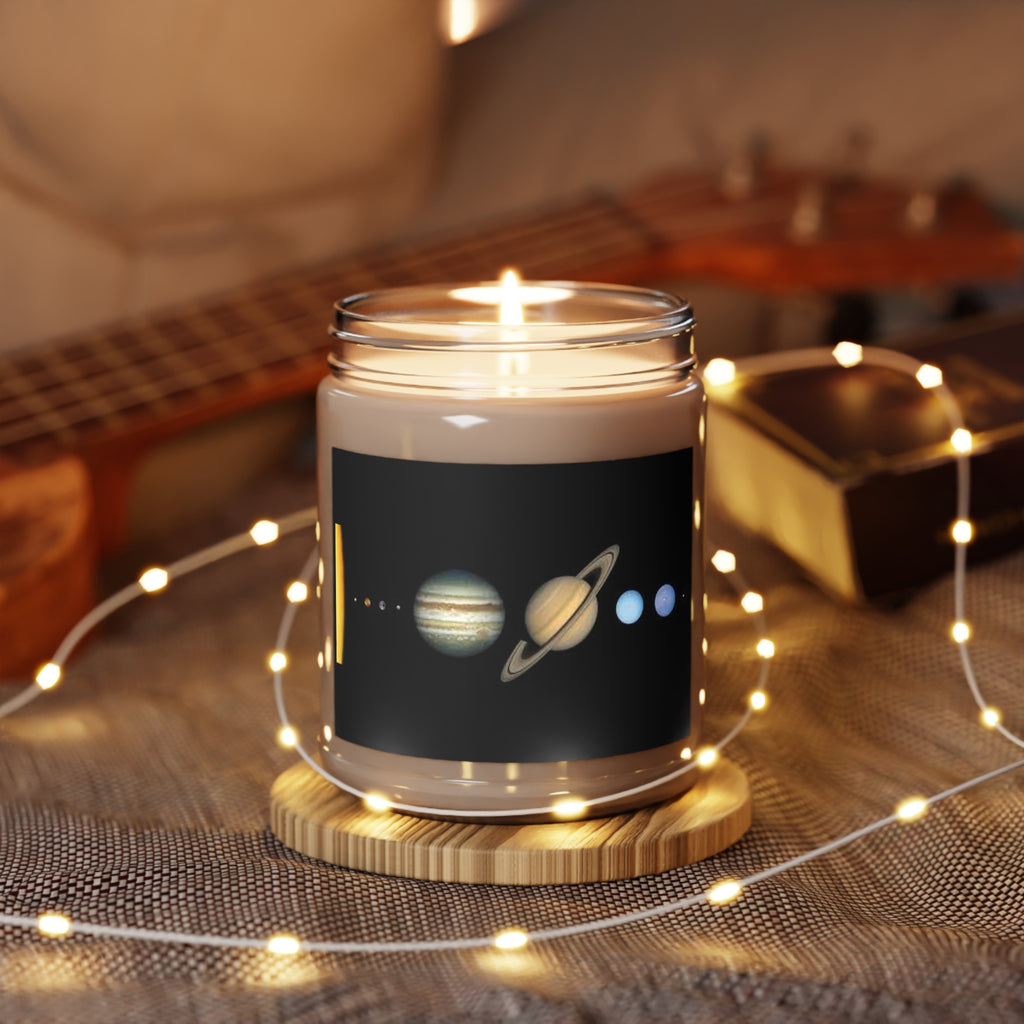 Solar System Planets Candle Jar | Soy Candle 9oz
