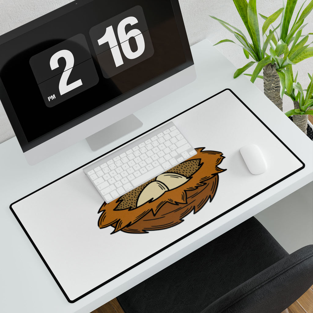 Aquilae Nido Nest Illustration Desk Mat | Large Mousepad