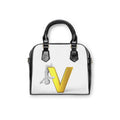 Gold Letter V Monogram Shoulder Handbag | 3D Initial Accent