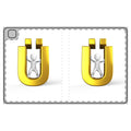 Gold Letter Ü Character Tablet Folio Case | Letter Ü Design