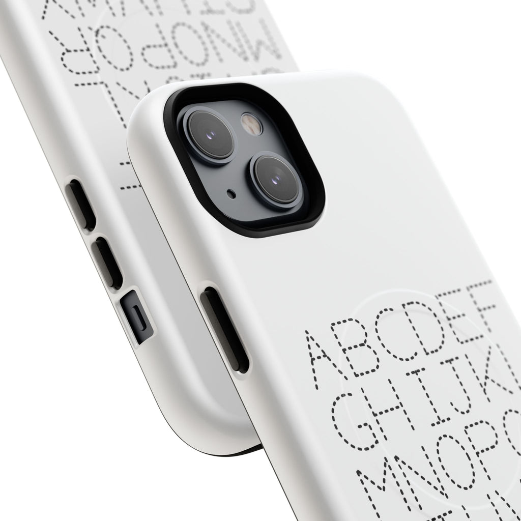 Dotted Alphabet Phone Case | Tough Magnetic Case