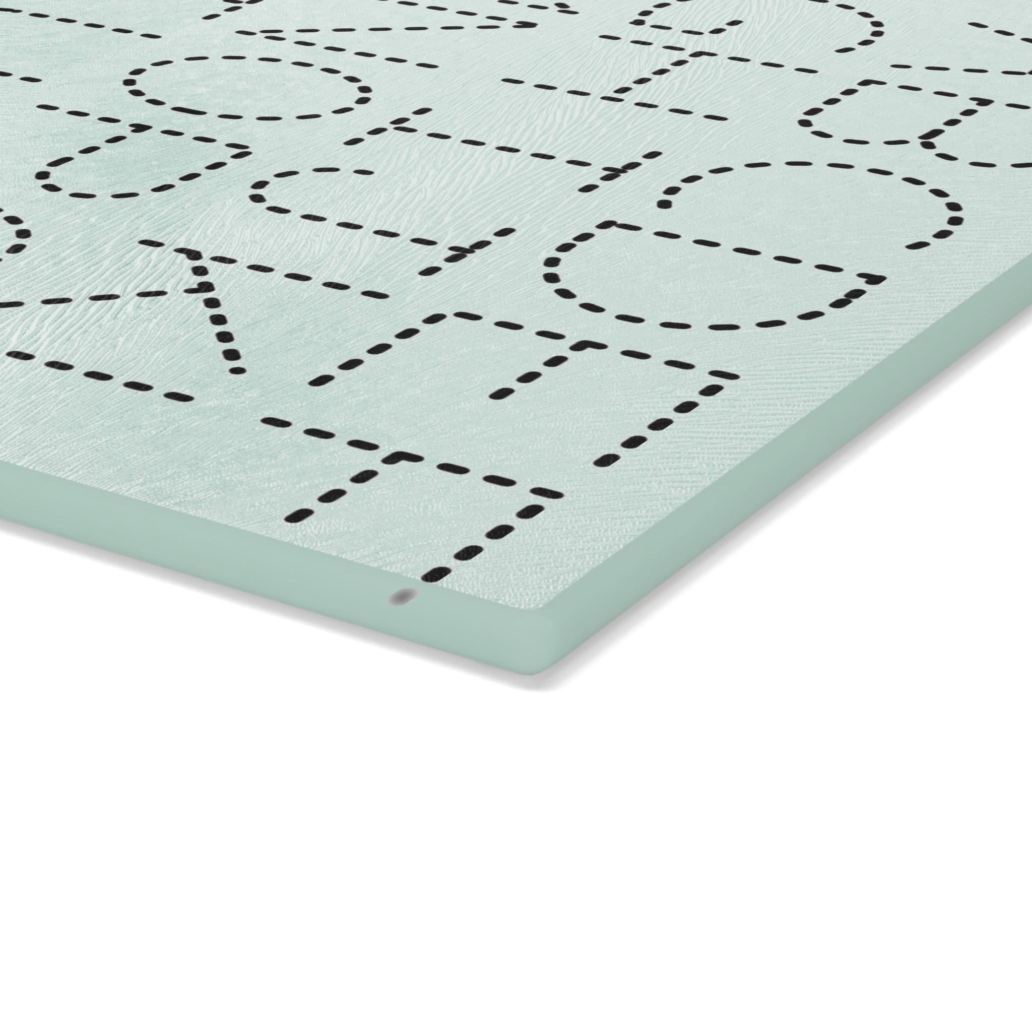 Dotted Alphabet & Numbers Glass Cutting Board | Educational Kitchen Decor
