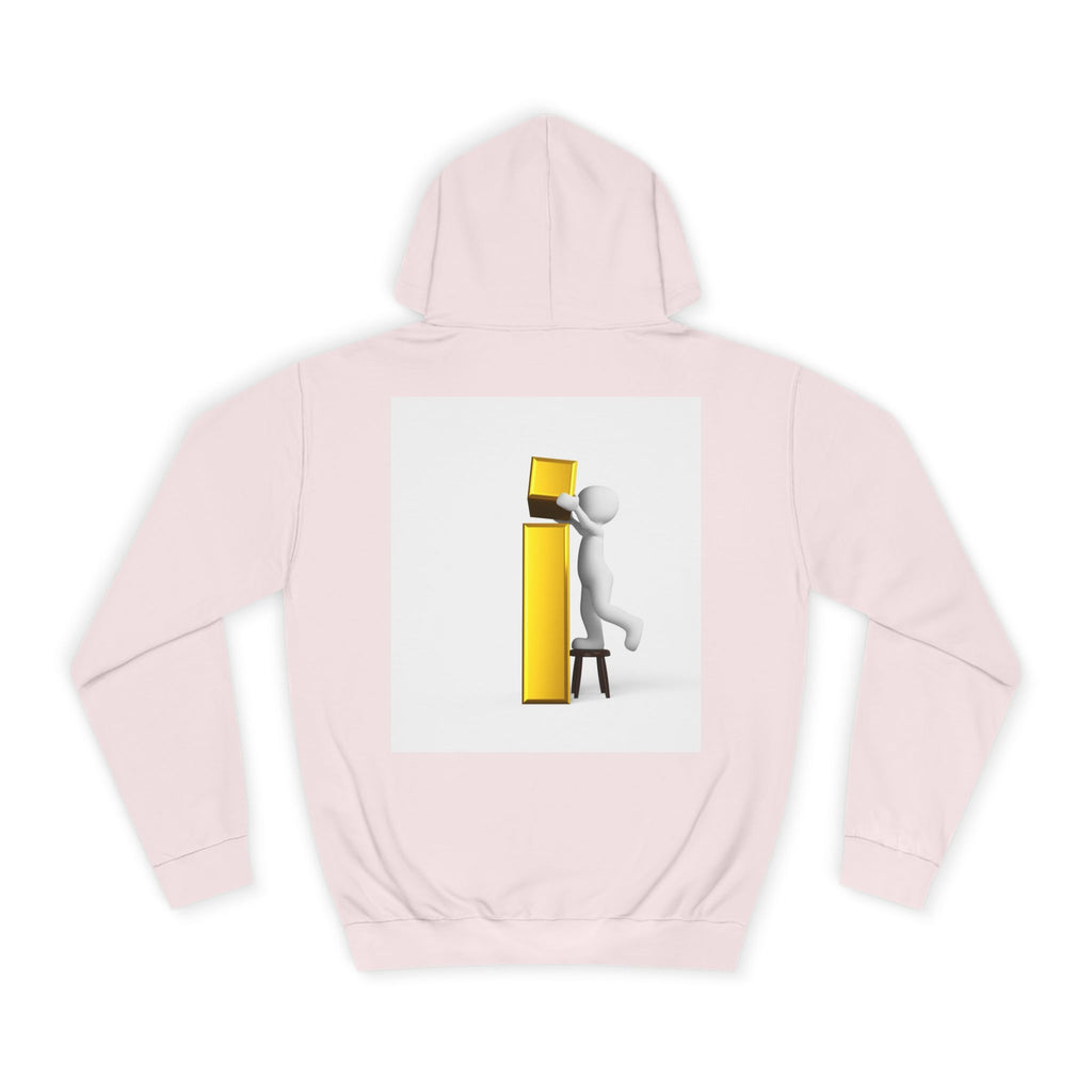 Stick Figure Building Letter i Hoodie | Minimal Illustration