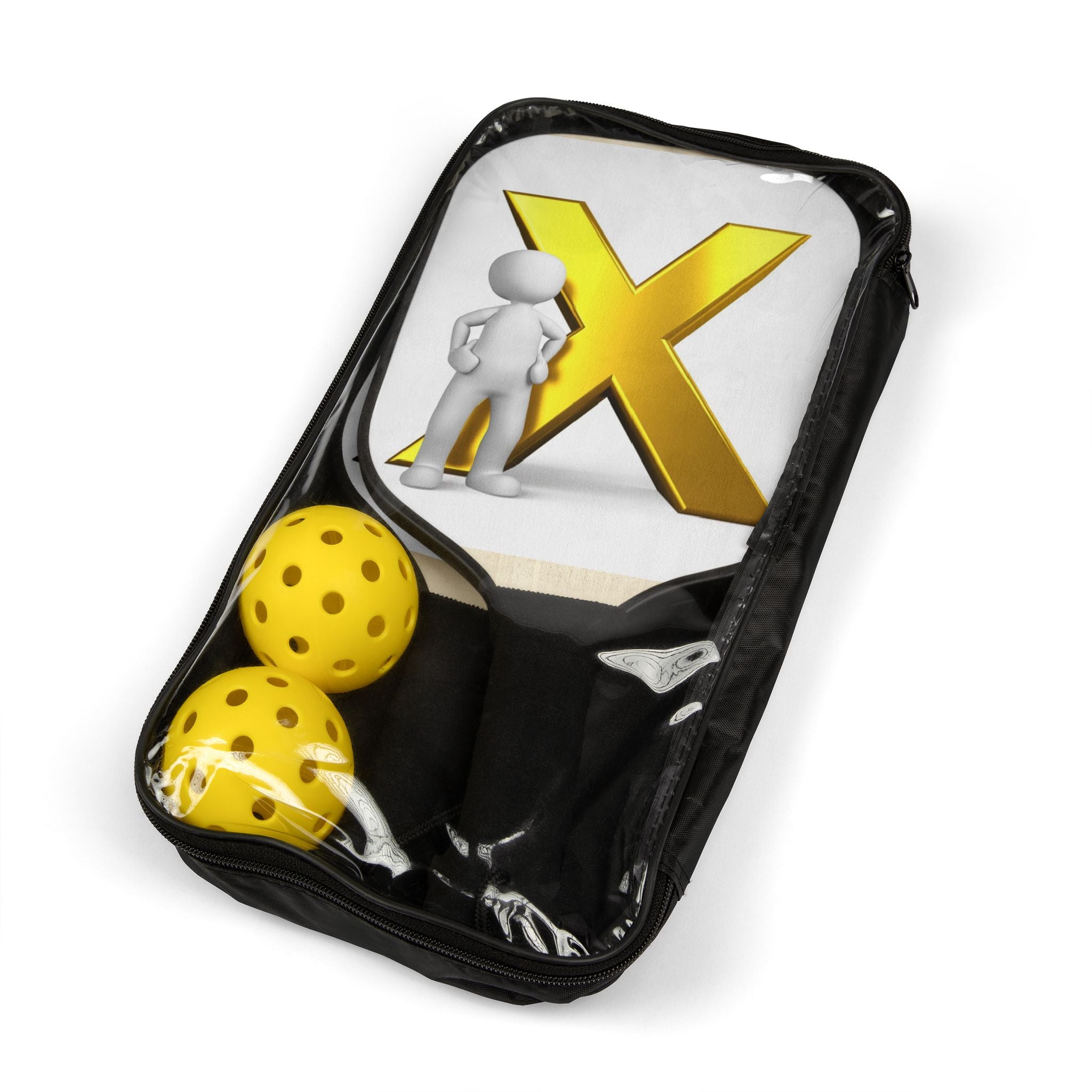Gold X Logo Pickleball Paddle Set | Pickleball Kit