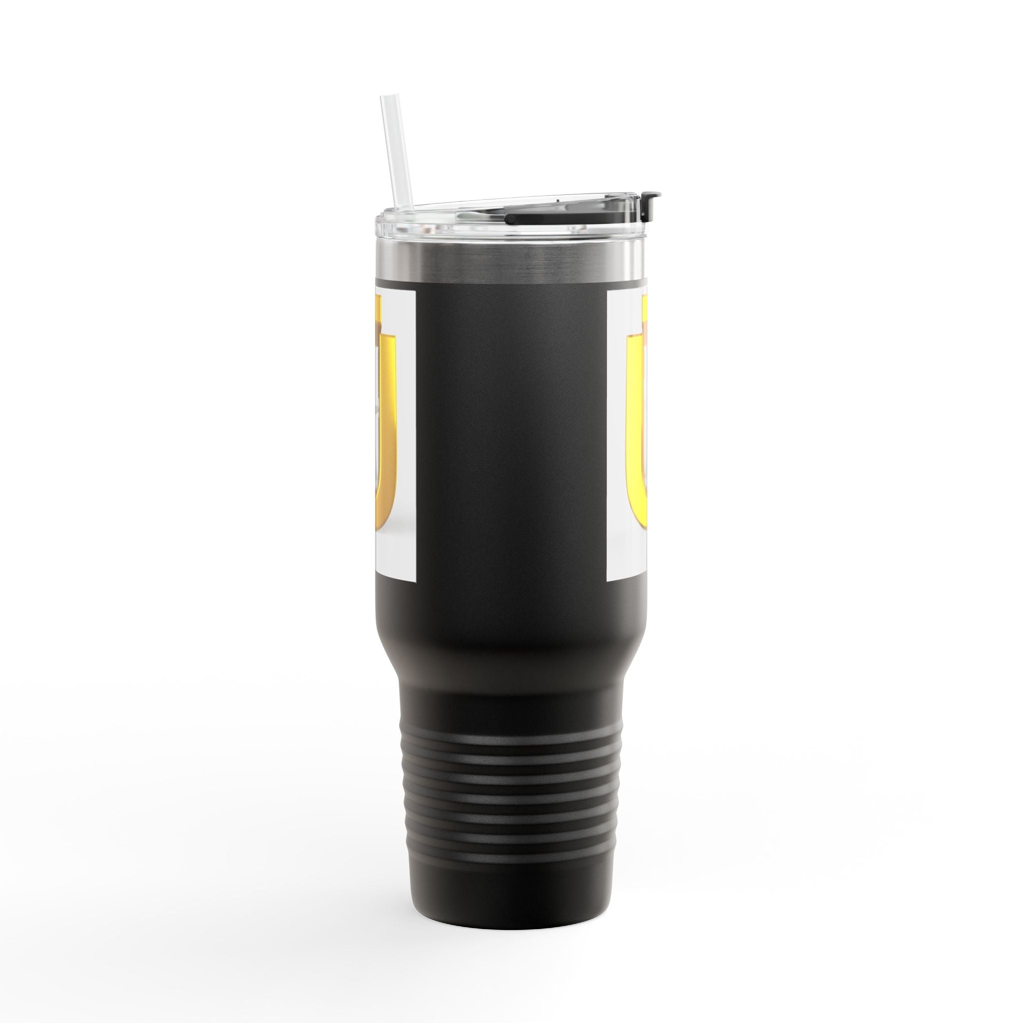 Mug de voyage isotherme Ü doré avec motif | 40 oz