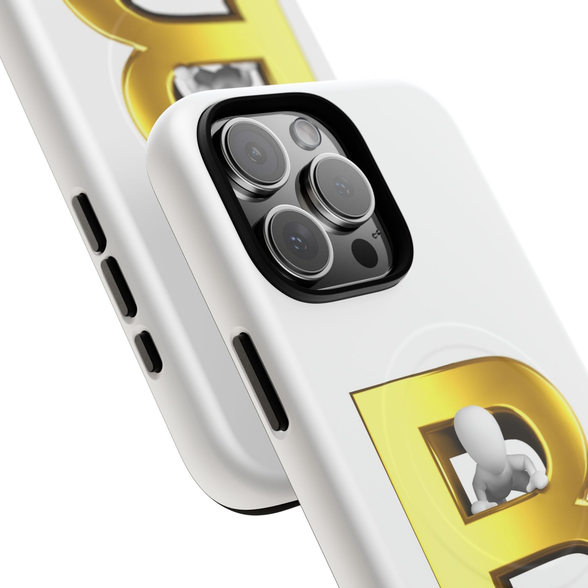 Gold 3D Letter B phone case | Tough Magnetic Case