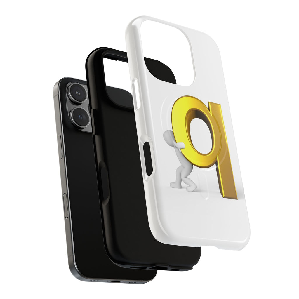 Gold Letter Q Phone Case | Tough Magnetic Case