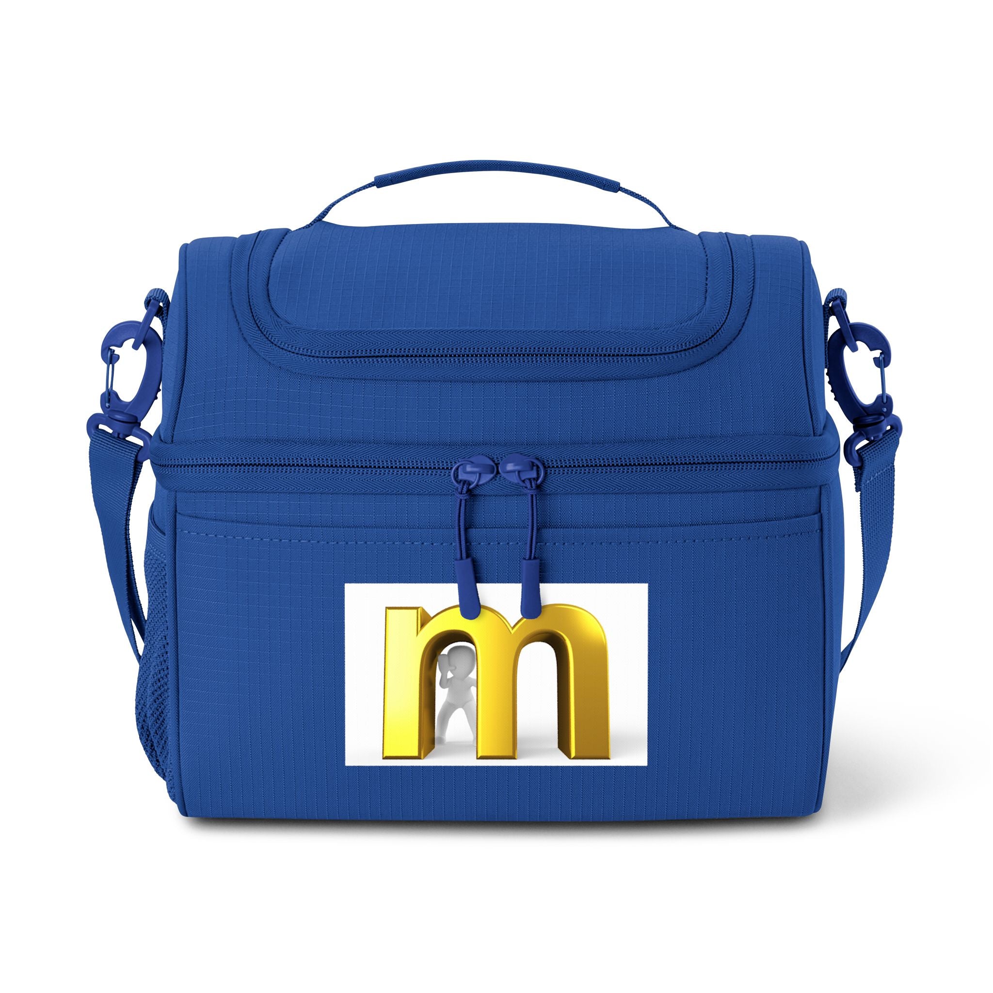 Gold Letter M Cooler Bag | Personalized Monogram Lunch Cooler