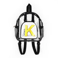 Yellow 3D Letter K Clear Stadium Backpack | PVC Clear Bag