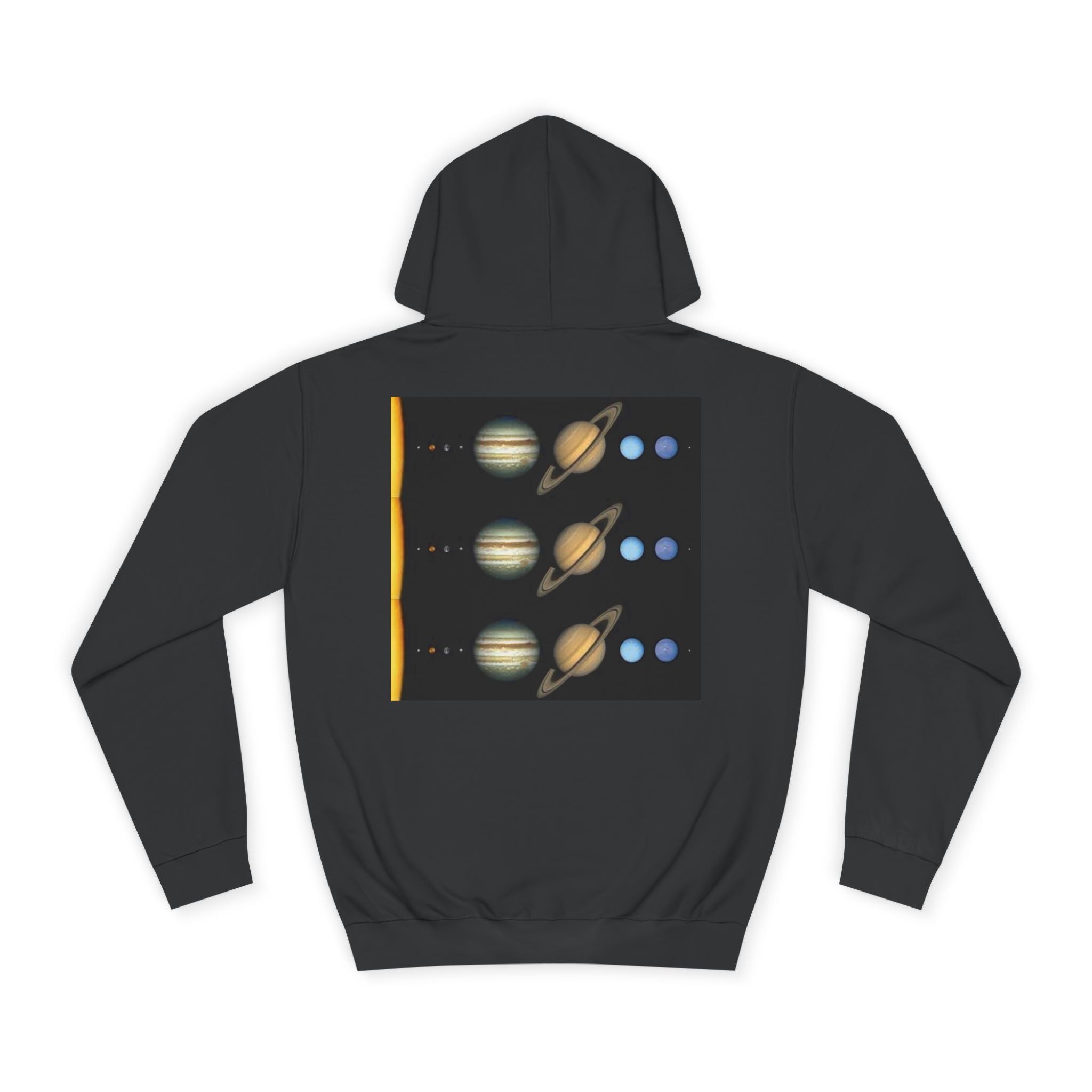 Solar System Planets Hoodie | Saturn Jupiter Earth Mars Nebula Design