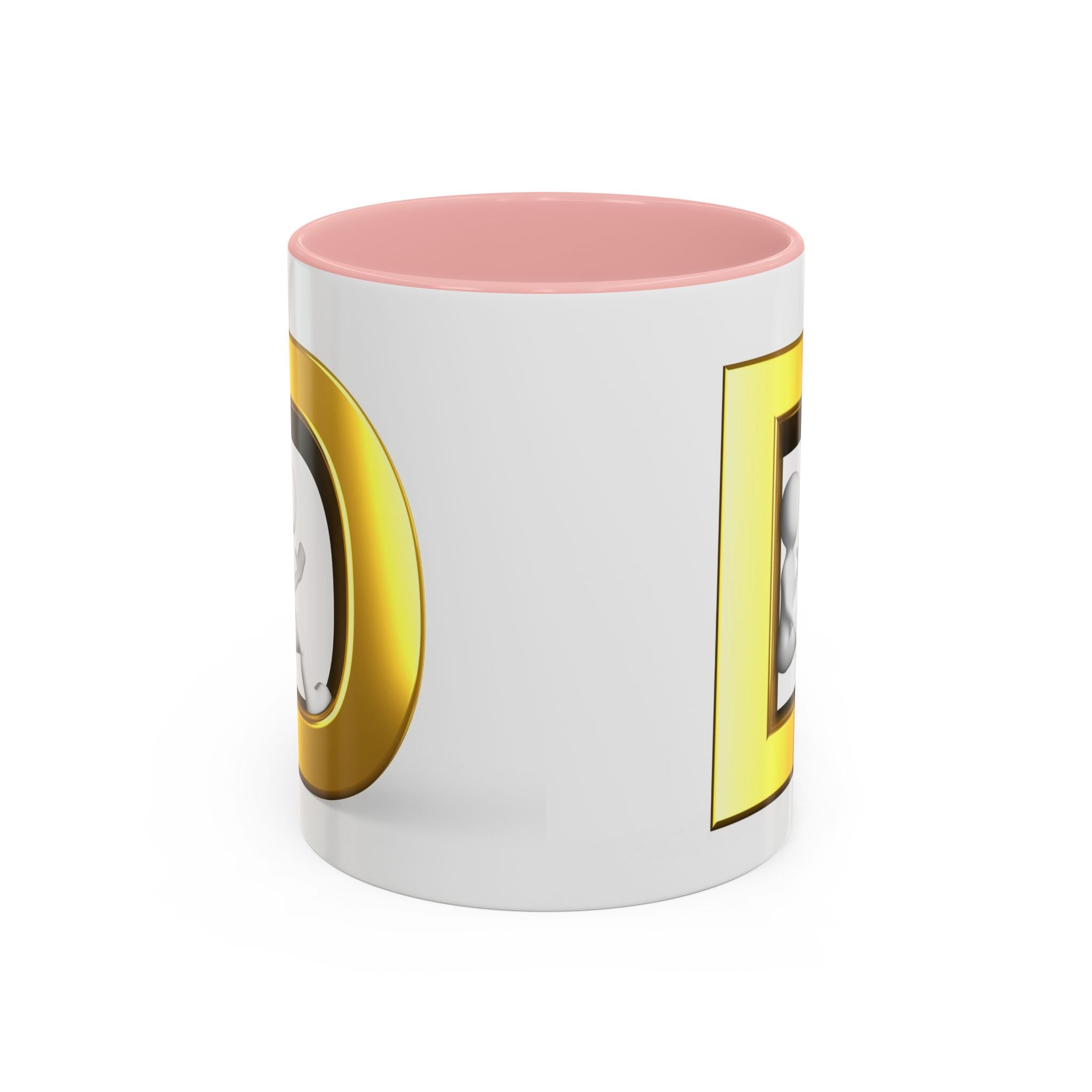 Mug Monogramme Lettre D Or | Tasse à Café Bicolore