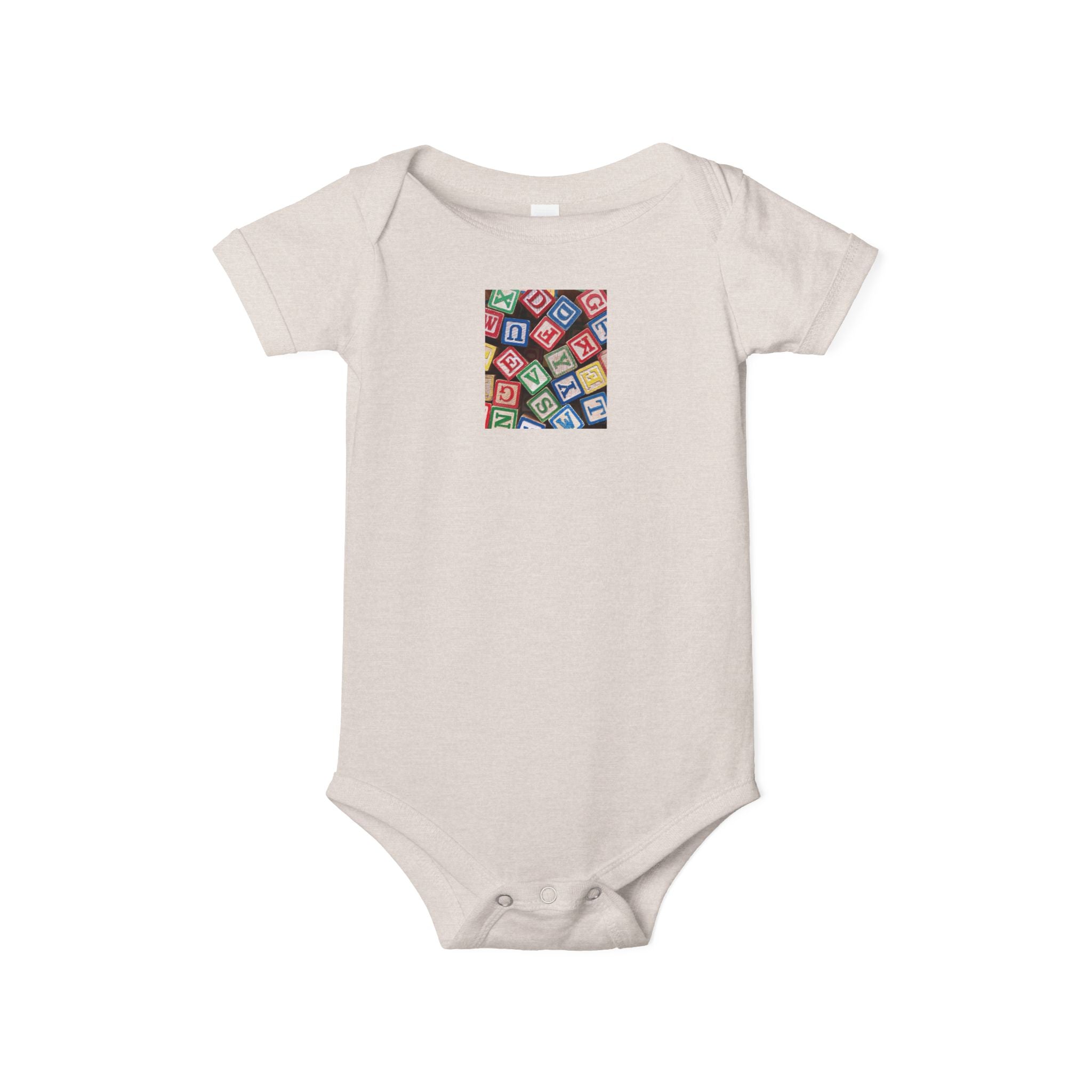 Grenouillère bébé Blocs Alphabet Colorés | Body pour bébé