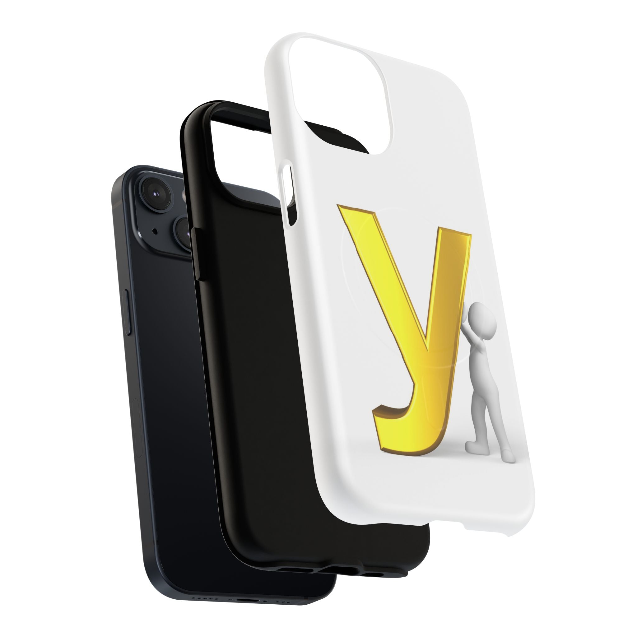 Gold Letter Y phone case | Tough Magnetic Cases