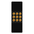 Cryptocurrency Coin Icons Rubber Yoga Mat | Bitcoin Ethereum Litecoin Doge