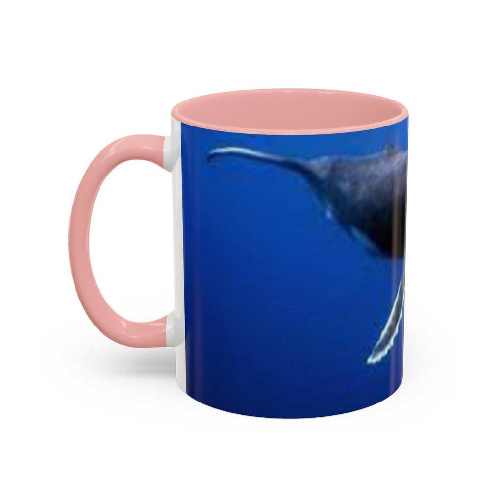 Humpback Whale Ocean Photo Accent Coffee Mug | Whale Lover Mug