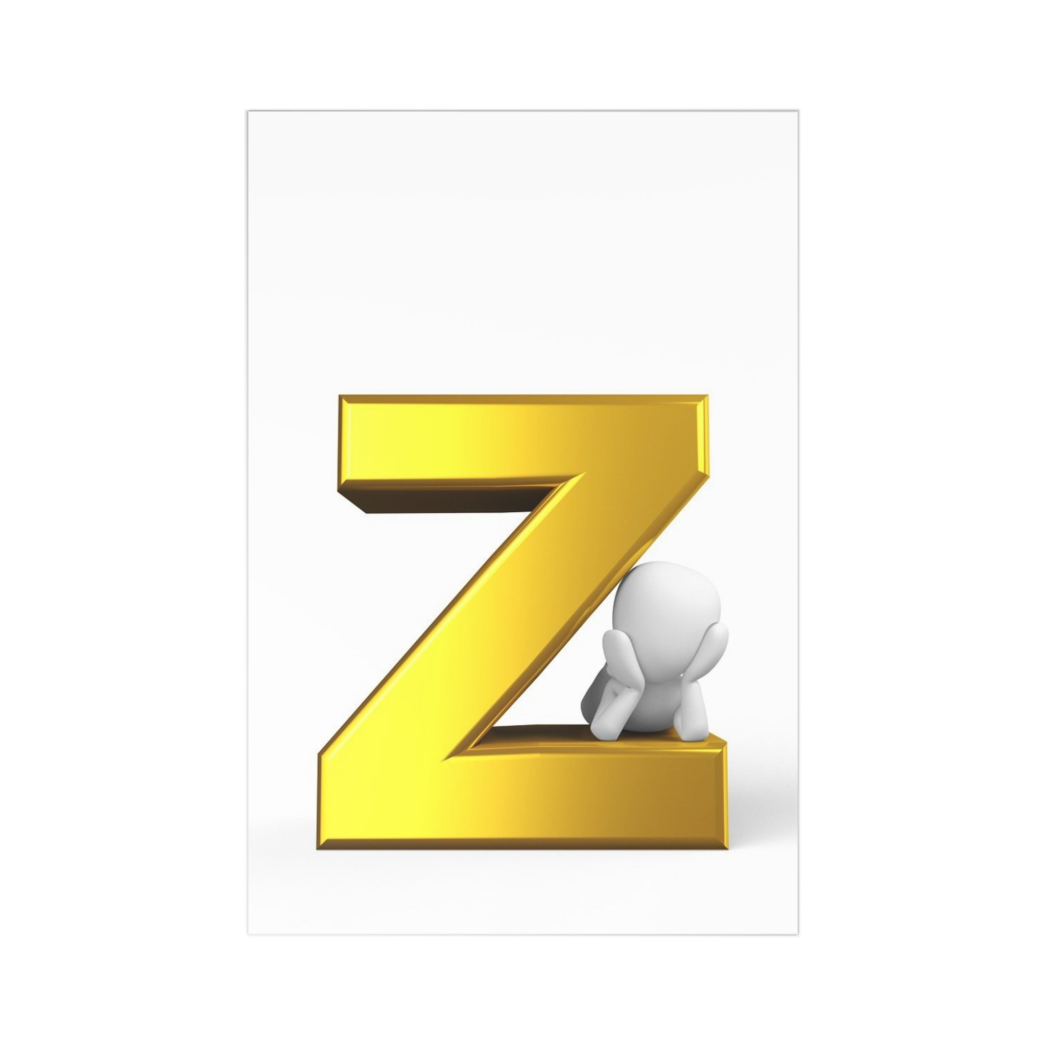 Letter Z Postcards (7 pcs)