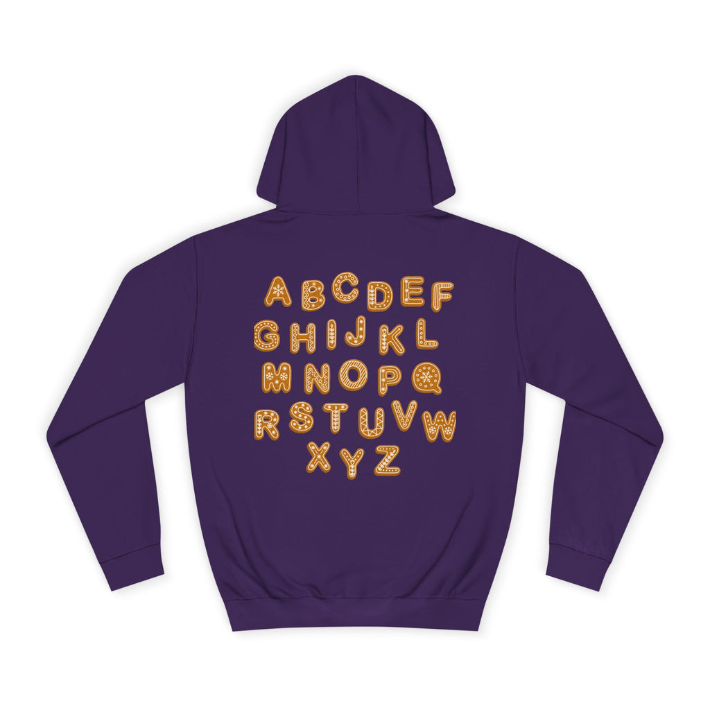 Cookie Alphabet Hoodie | Letters A to Z Cookie Font Sweatshirt