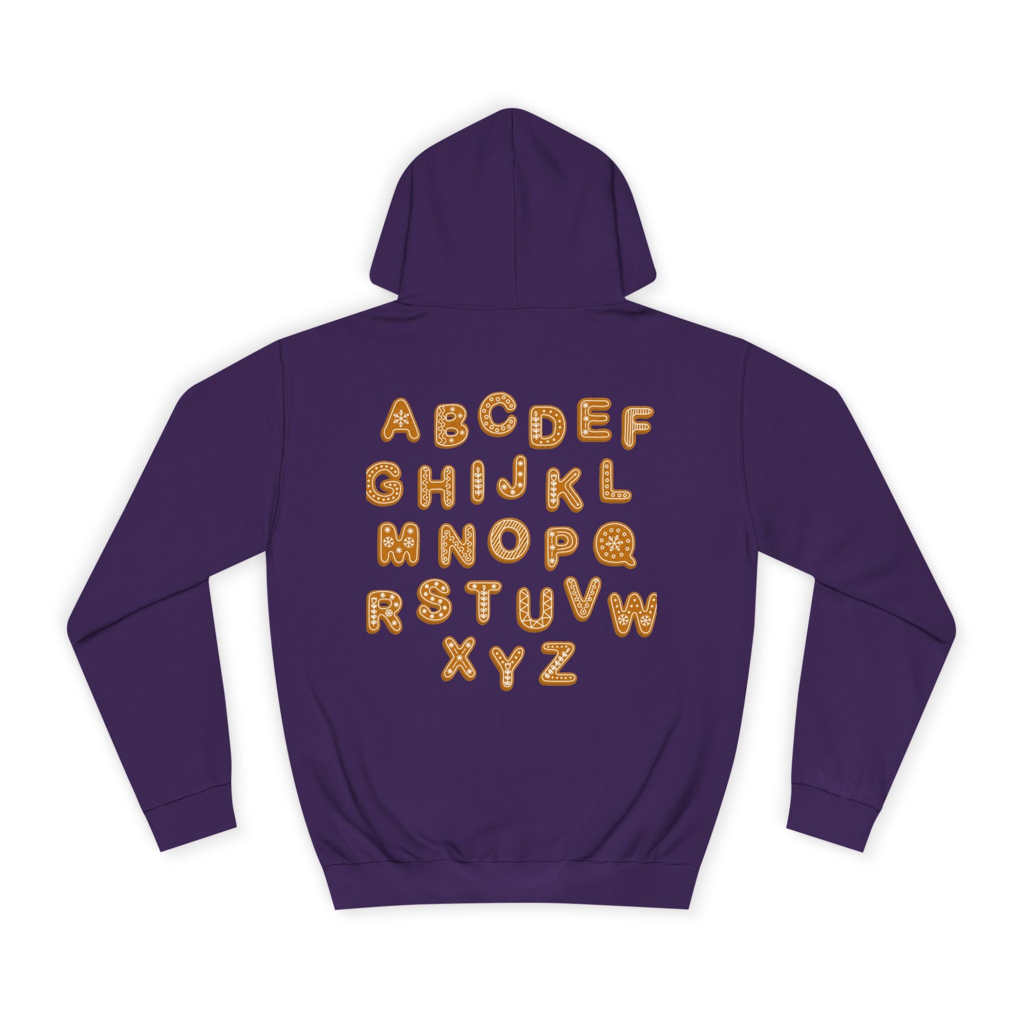 Cookie Alphabet Hoodie | Letters A to Z Cookie Font Sweatshirt