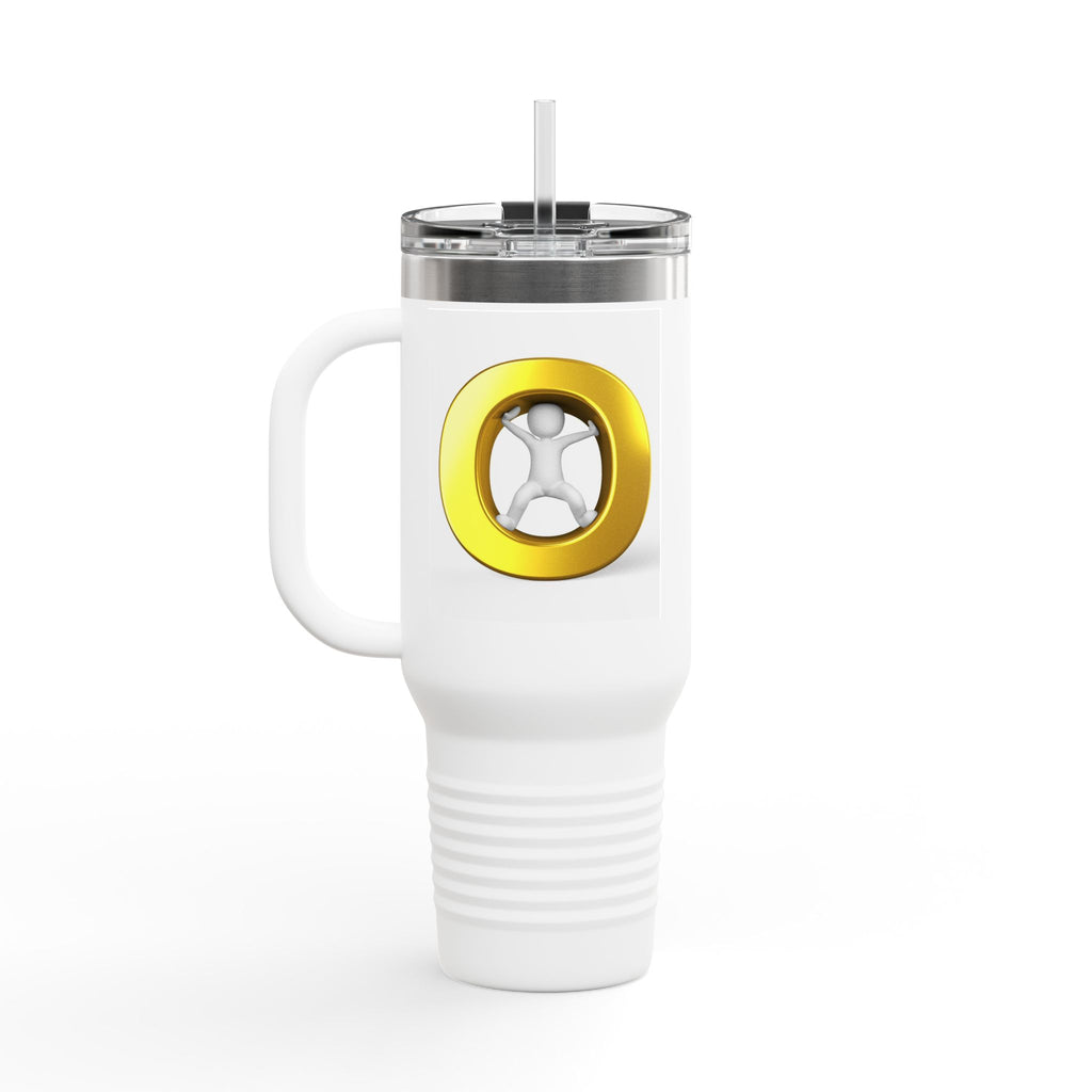 Gold Letter O Illustration 40oz Tumbler | Insulated Travel Mug
