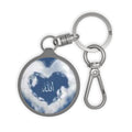 Allah Heart Cloud Keyring Tag | Islamic Calligraphy Keychain