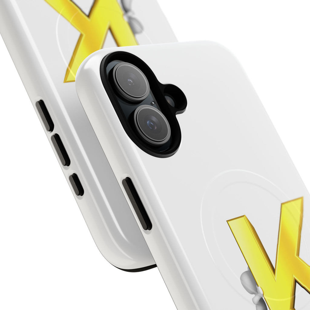 Yellow K Letter Phone Case | Tough Magnetic Case, Monogram Initial K