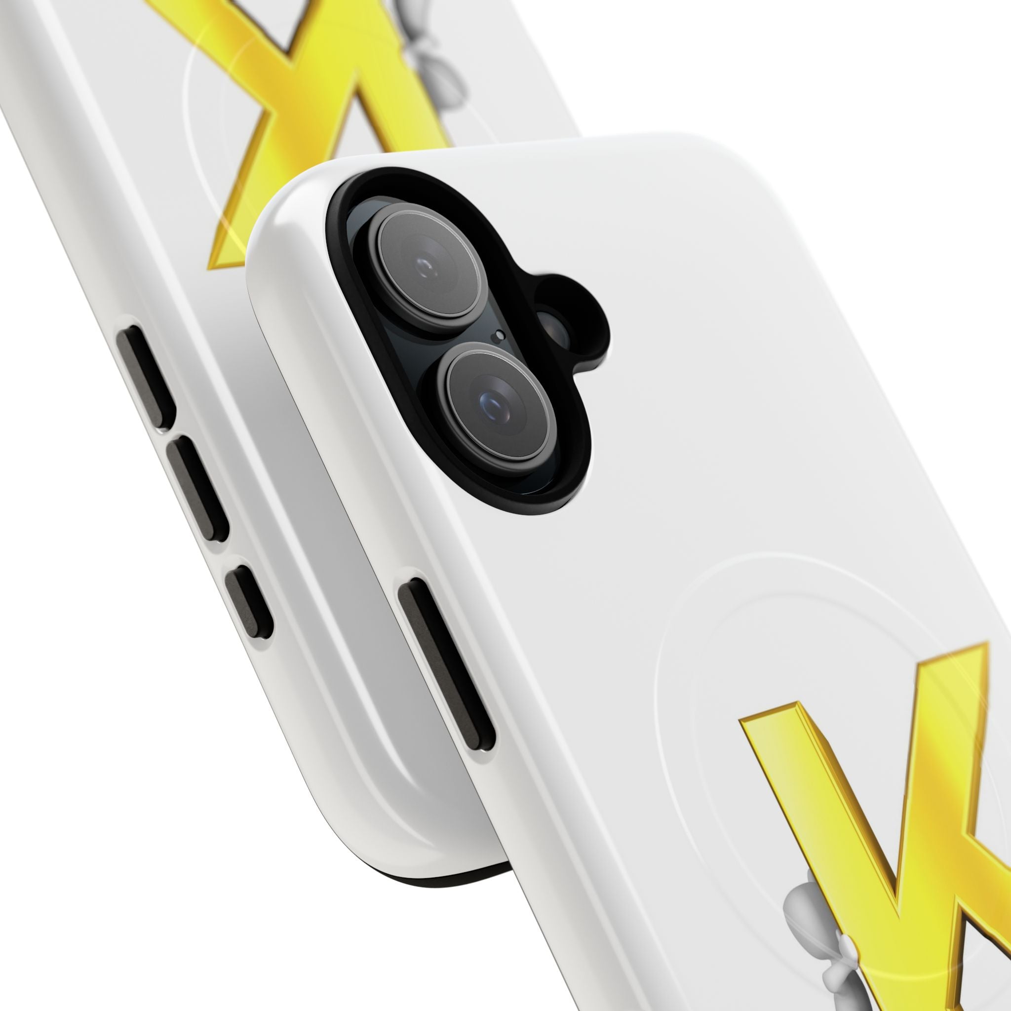 Yellow K Letter Phone Case | Tough Magnetic Case, Monogram Initial K