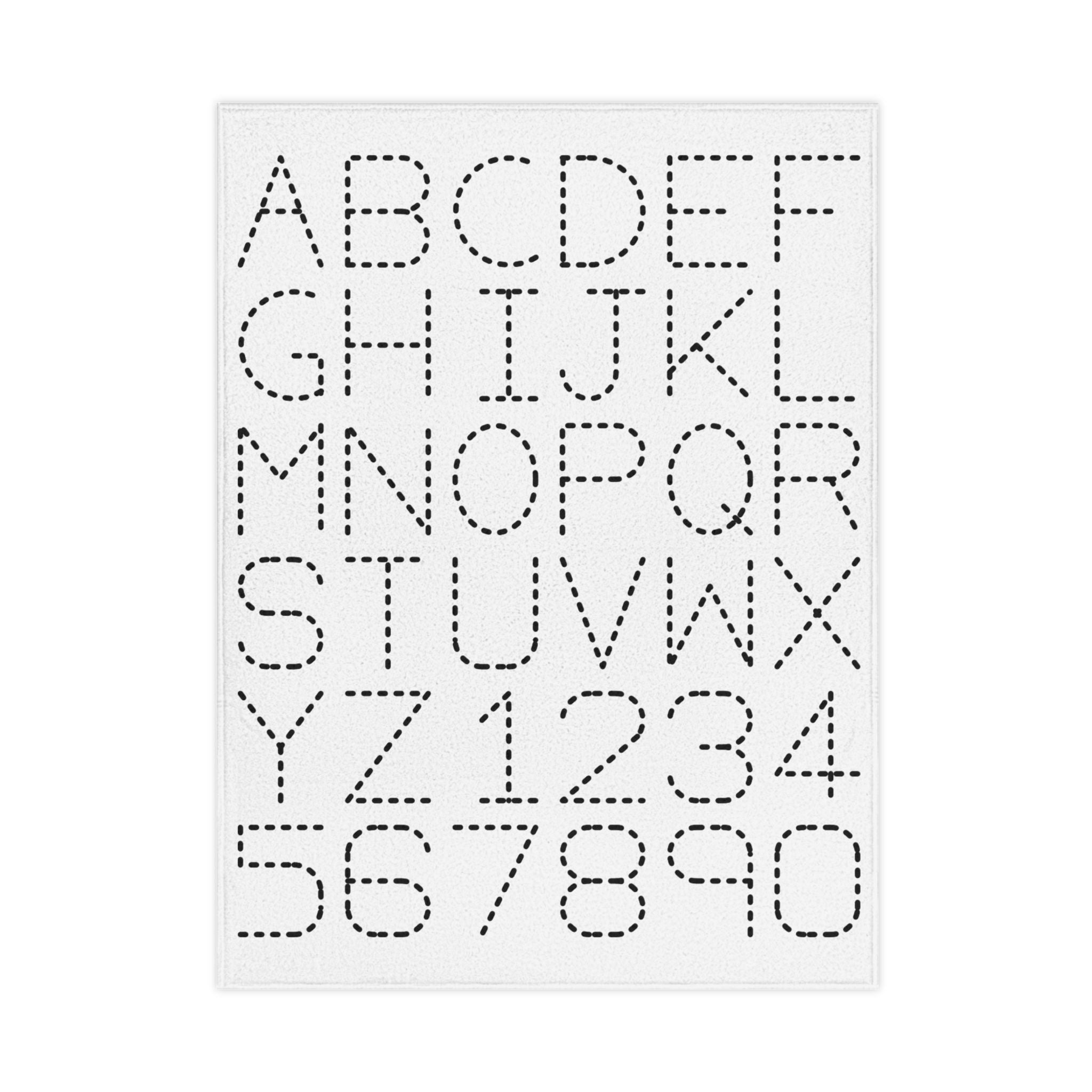 Alphabet Tracing Letters and Numbers Blanket | Toddler Learning Play Mat