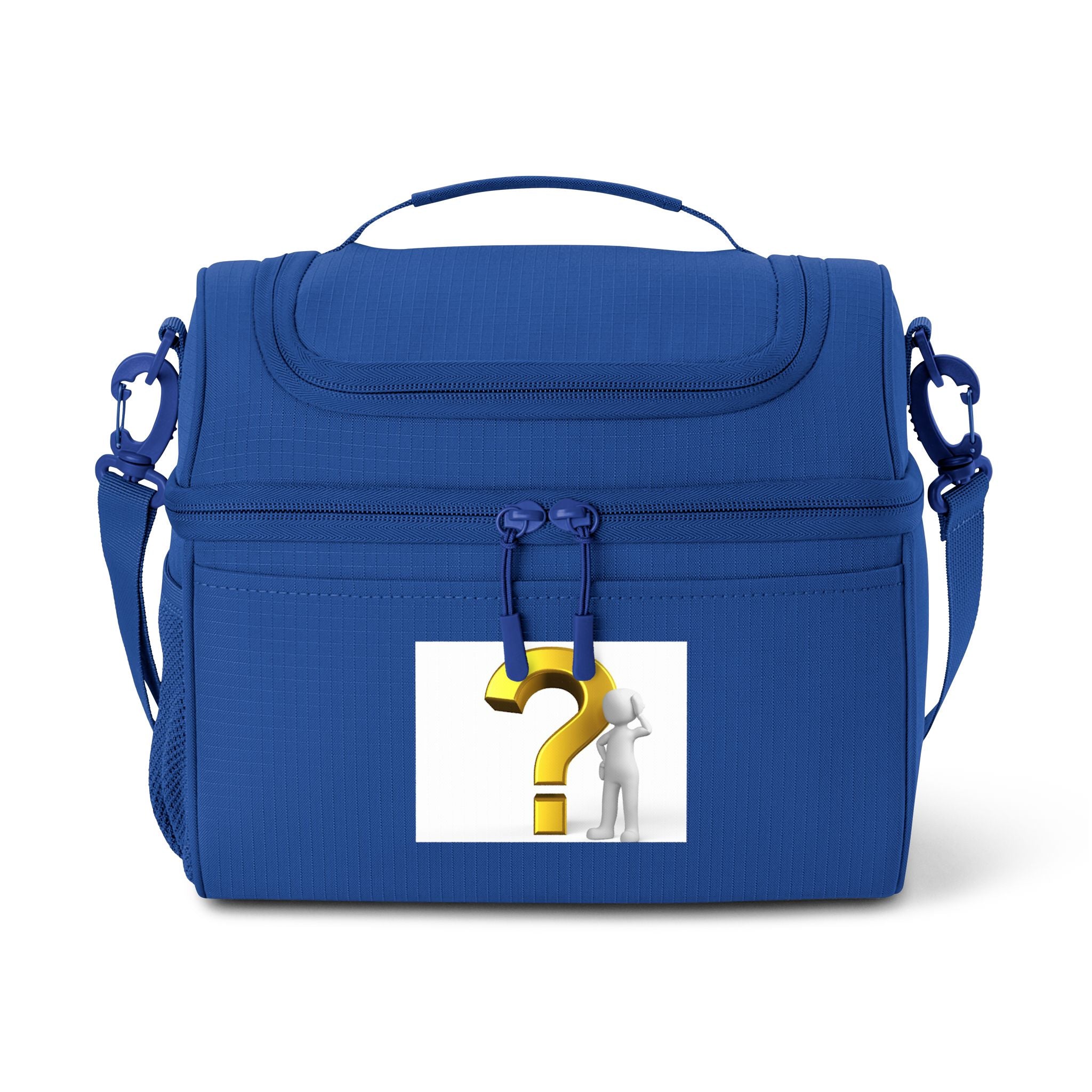 Question Mark Figure Cooler Bag | Mystery Logo Insulated Lunch Tote