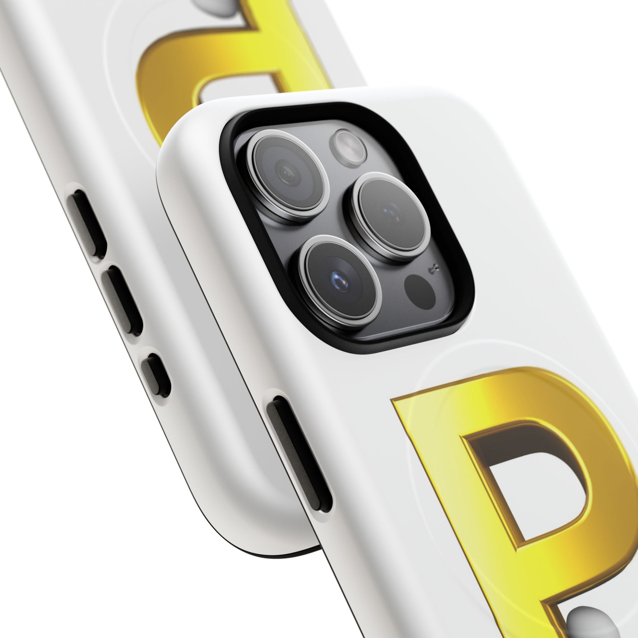 Gold Letter P Monogram Phone Case | Tough Magnetic Case