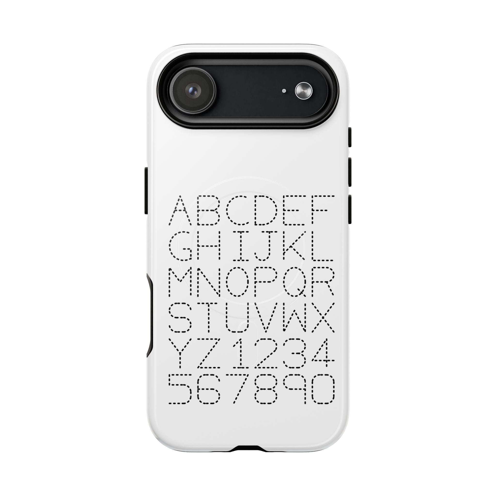 Coque de téléphone Alphabet à pois | Coque magnétique robuste