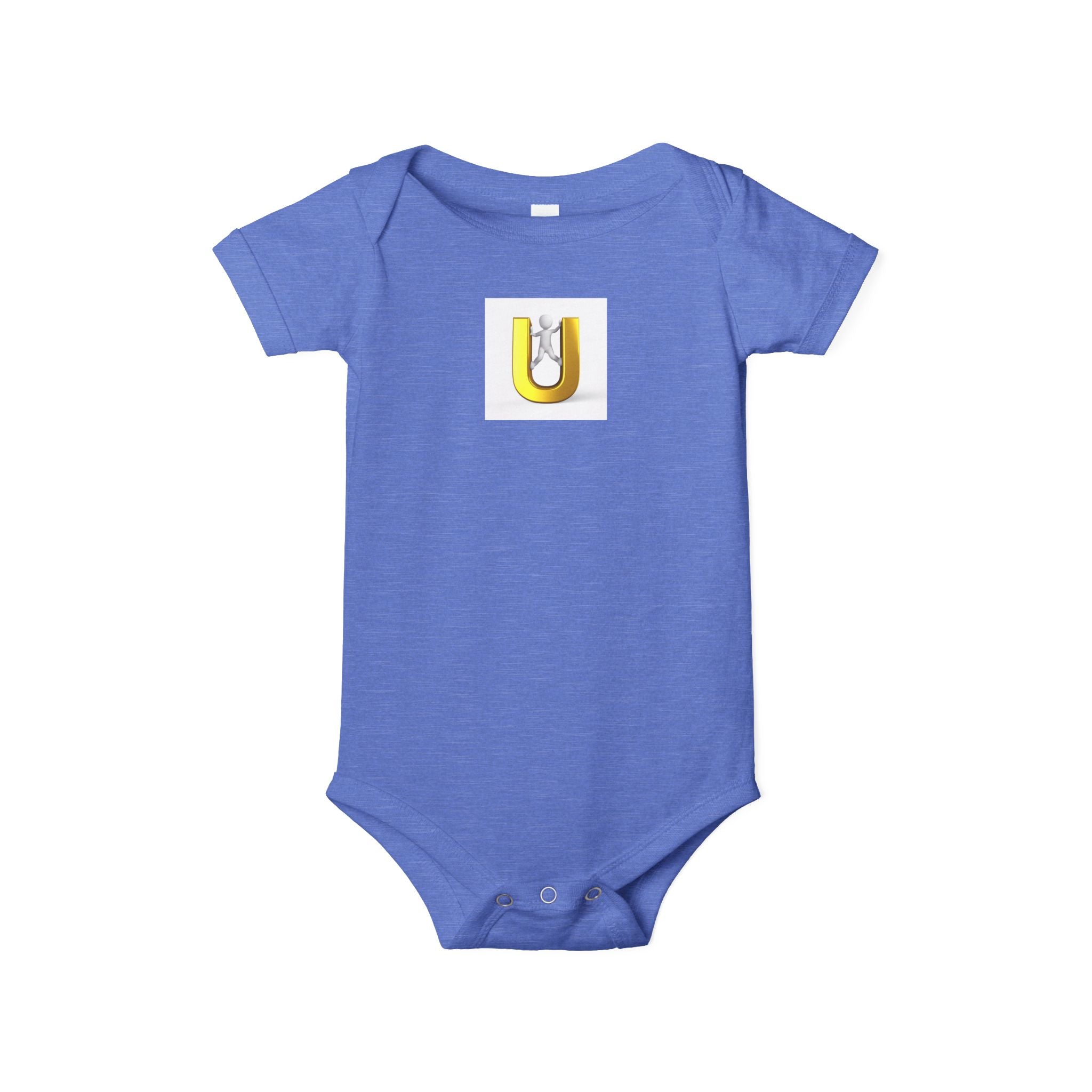 Grenouillère Lettre U Jaune | Body Bébé