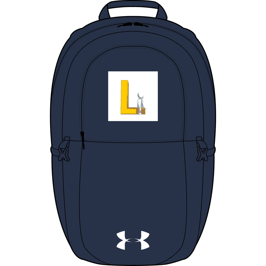 Yellow L Letter with Donkey Logo Backpack | Embroidered