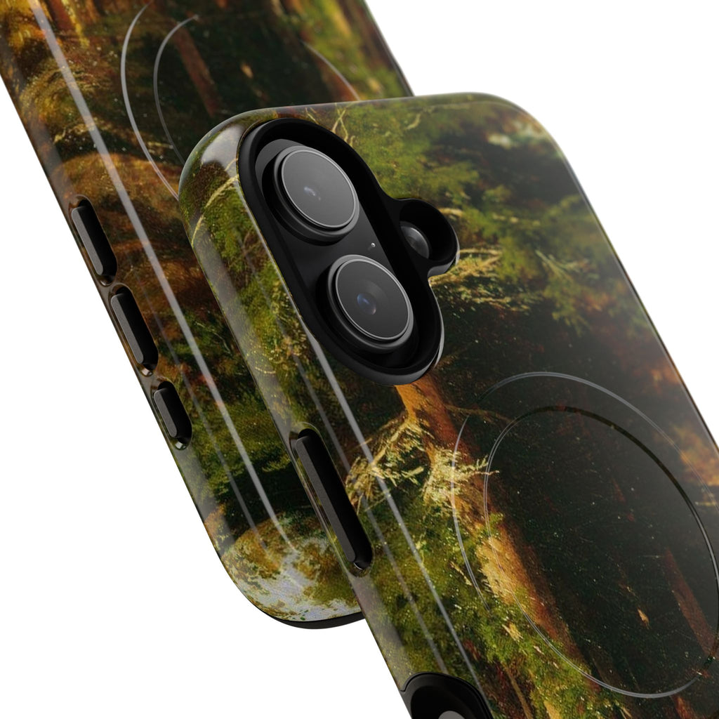 Autumn Forest Path phone case | Magnetic Tough Case, fall landscape art