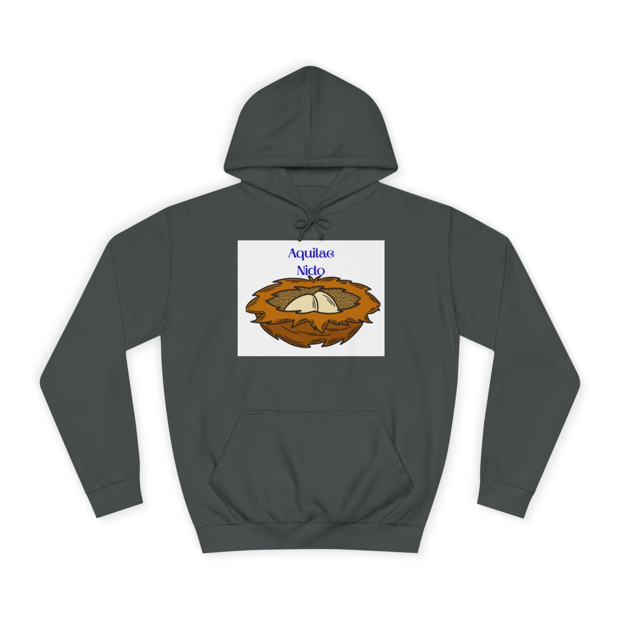 Sweat à capuche illustration Nid Aquilae Nido | Style blason universitaire