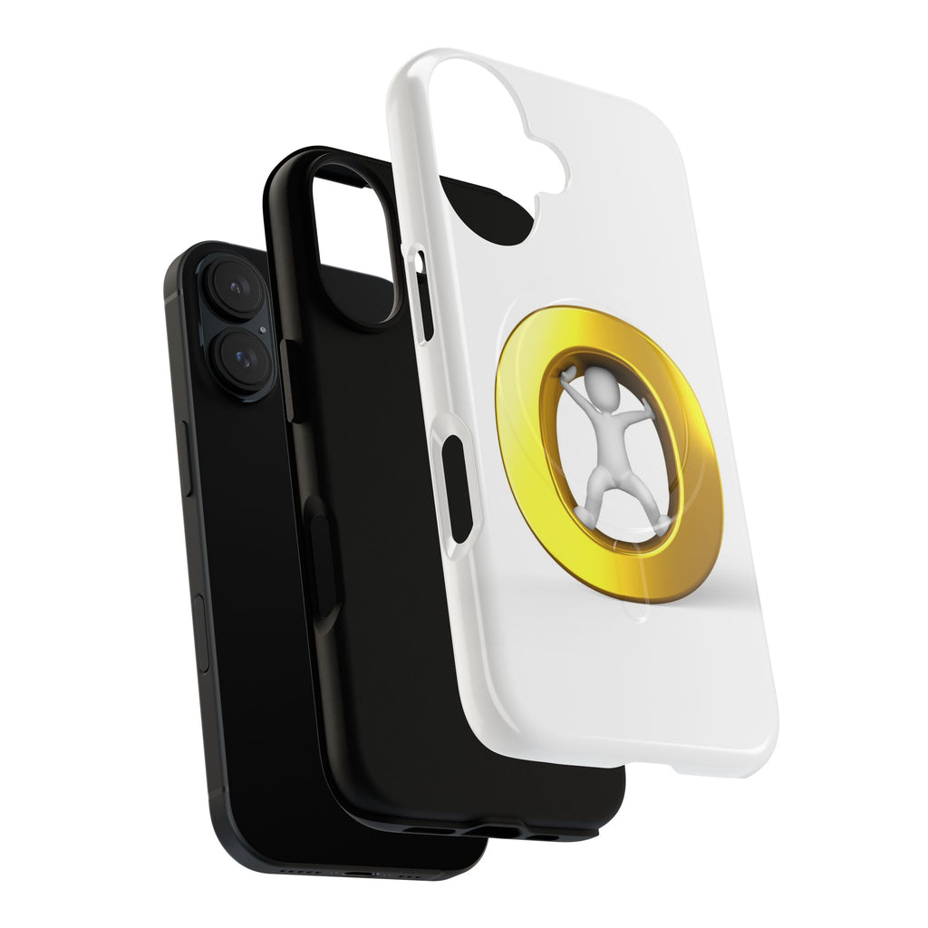3D Gold Letter O Figure Phone Case | Tough Magnetic Case