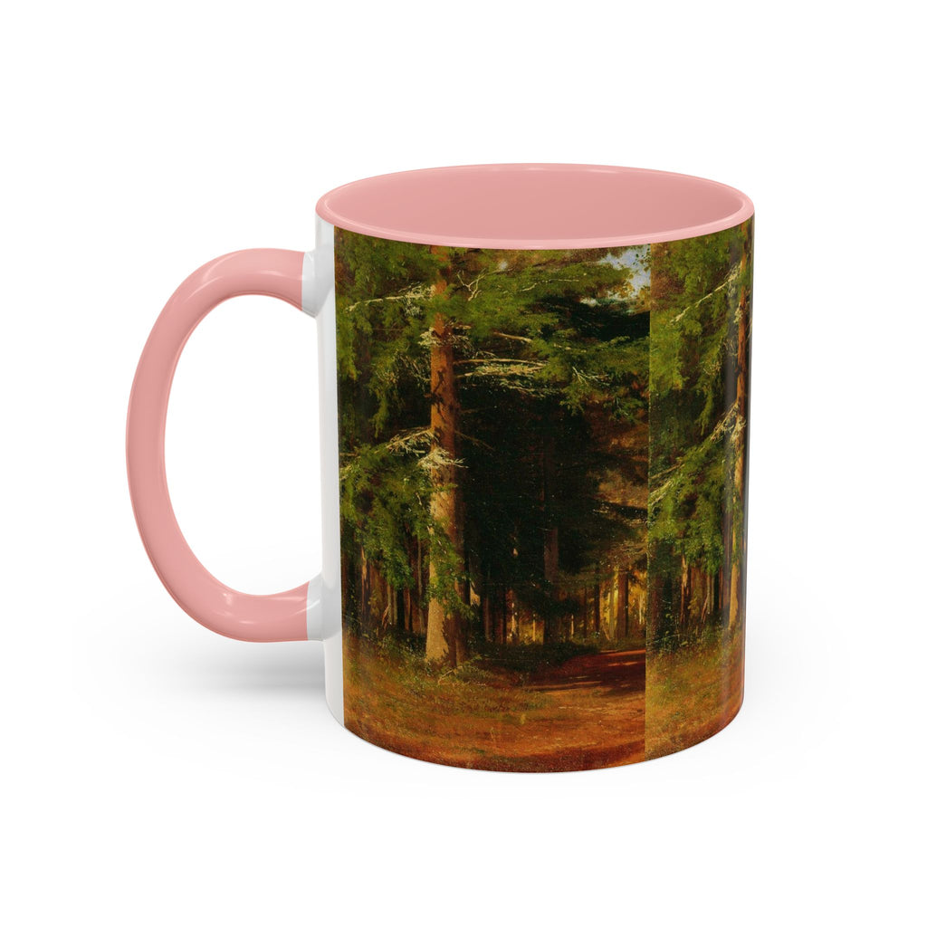 Waldweg-Malerei Tasse | Akzent-Kaffeetasse 11oz 15oz