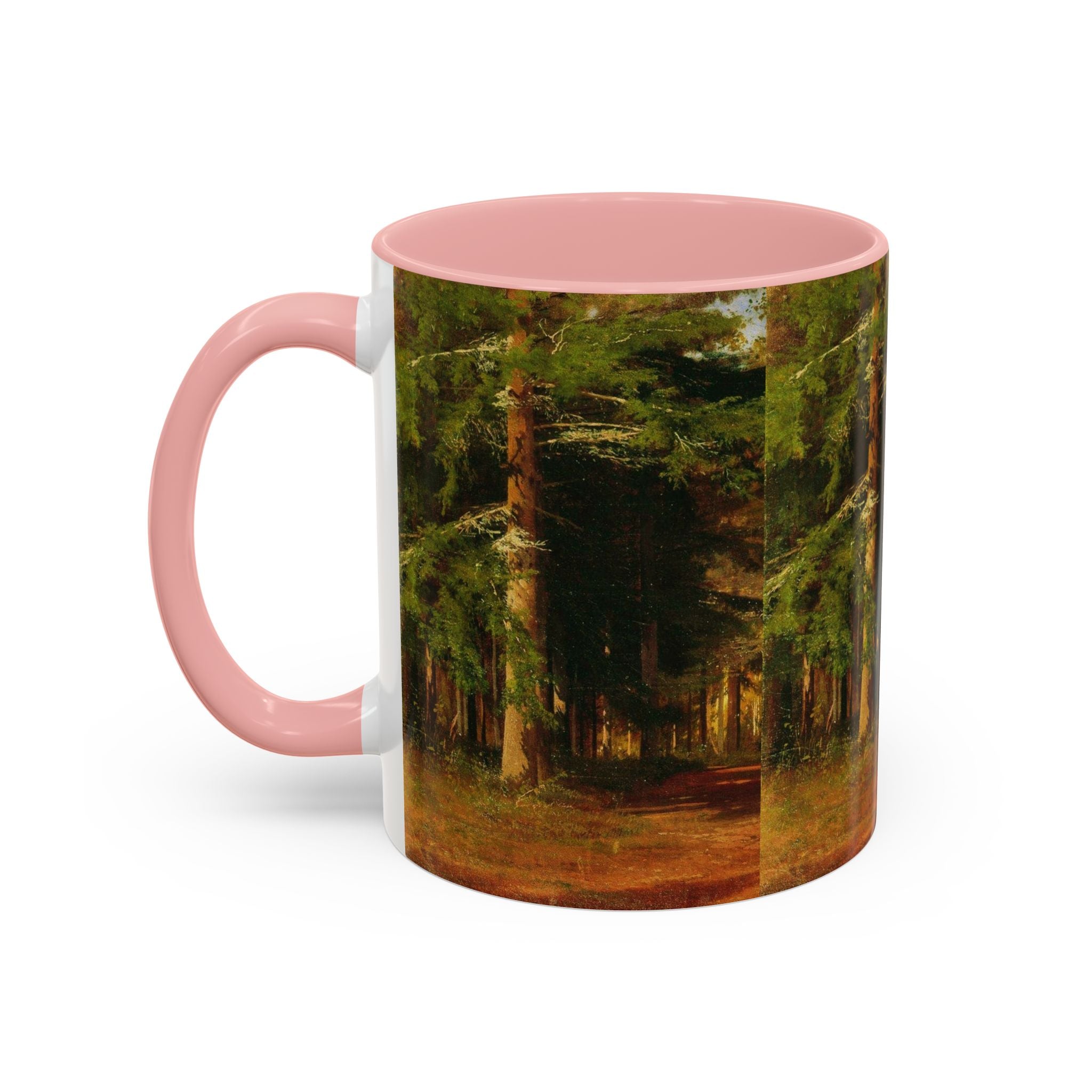 Waldweg-Malerei Tasse | Akzent-Kaffeetasse 11oz 15oz