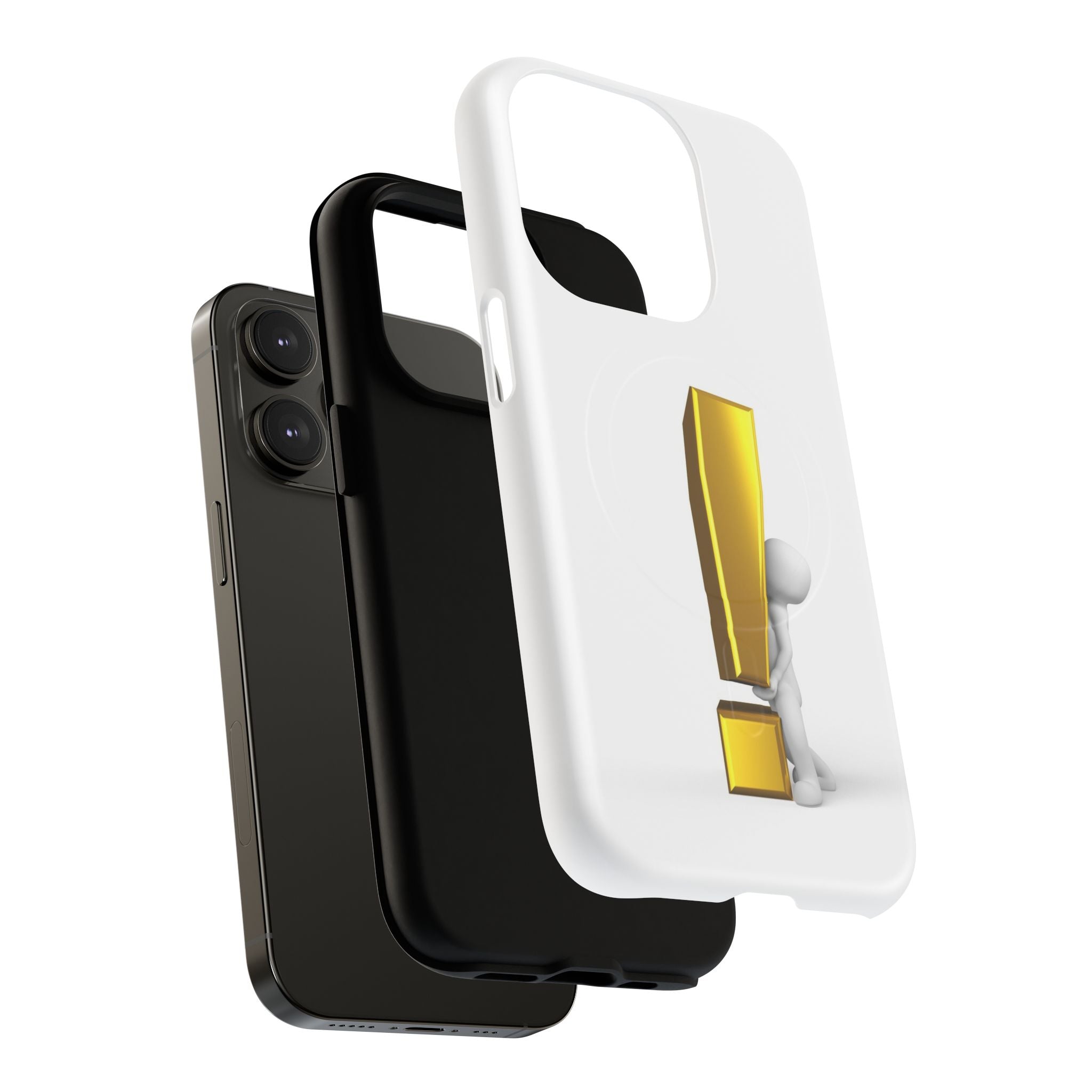 Gold Exclamation Mark Phone Case | Tough Magnetic Case