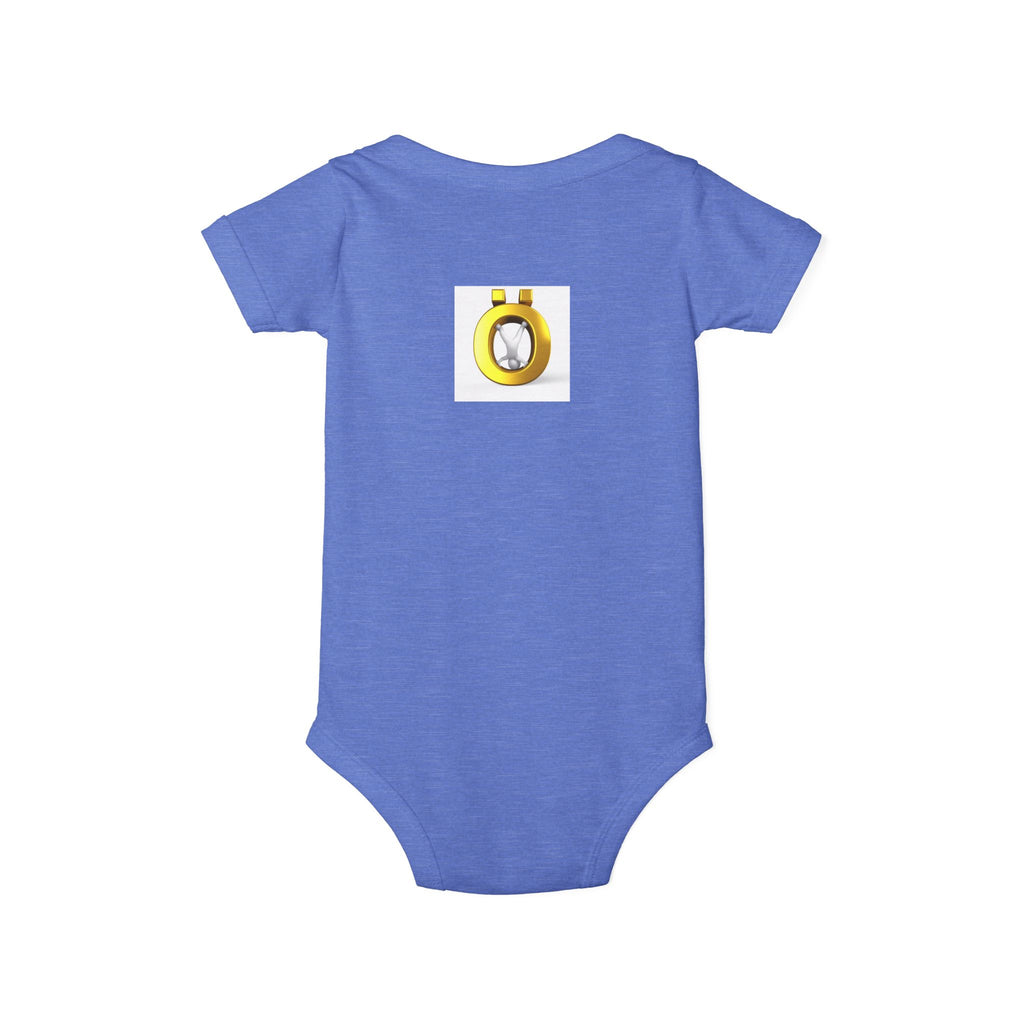 Yellow Letter Ö with Diamond Infant One-Piece | Baby Bodysuit