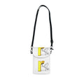 Yellow Letter R with Runner Illustration Small Cell Phone Wallet | Crossbody Phone Purse
