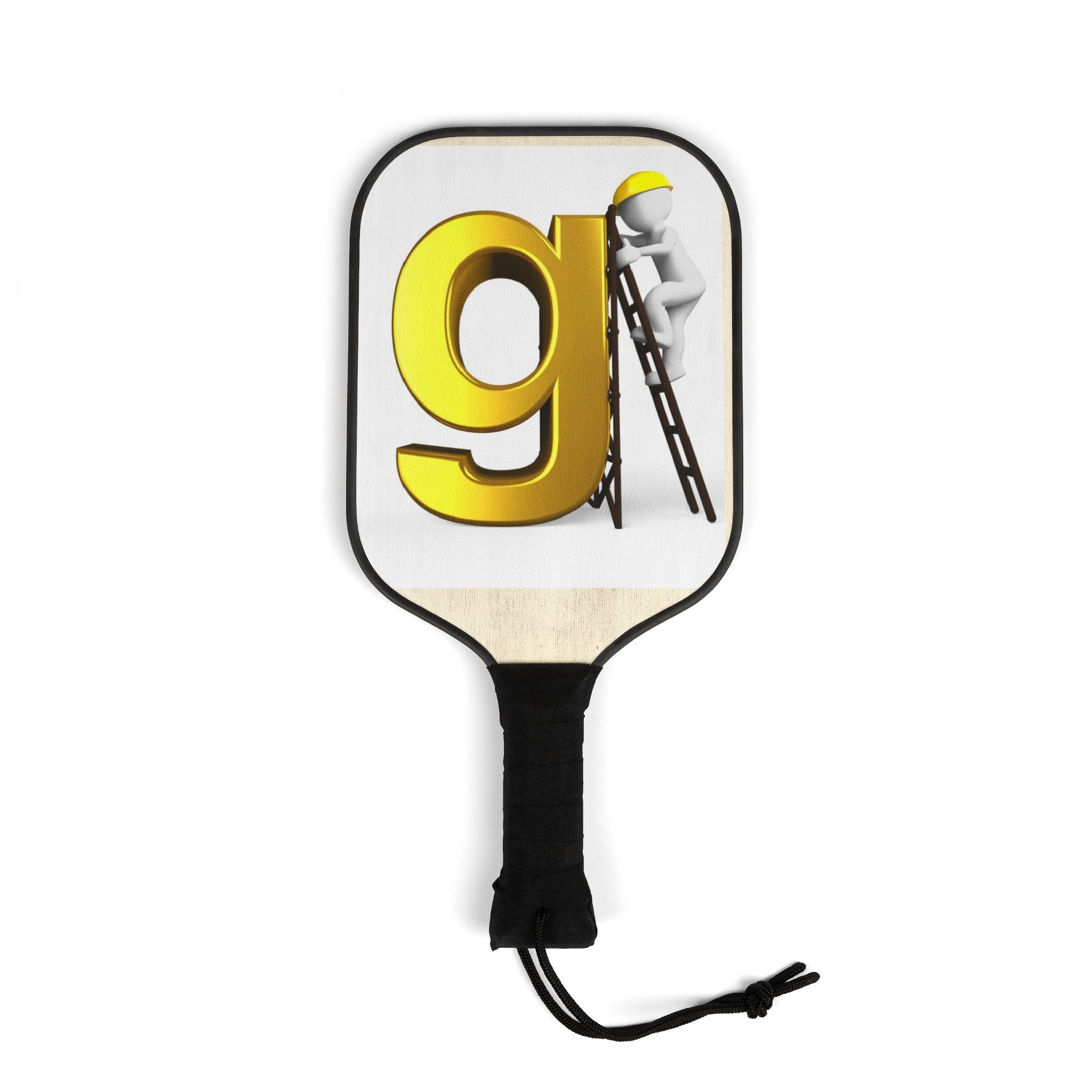 Golden Letter G Ladder Graphic Pickleball Paddle