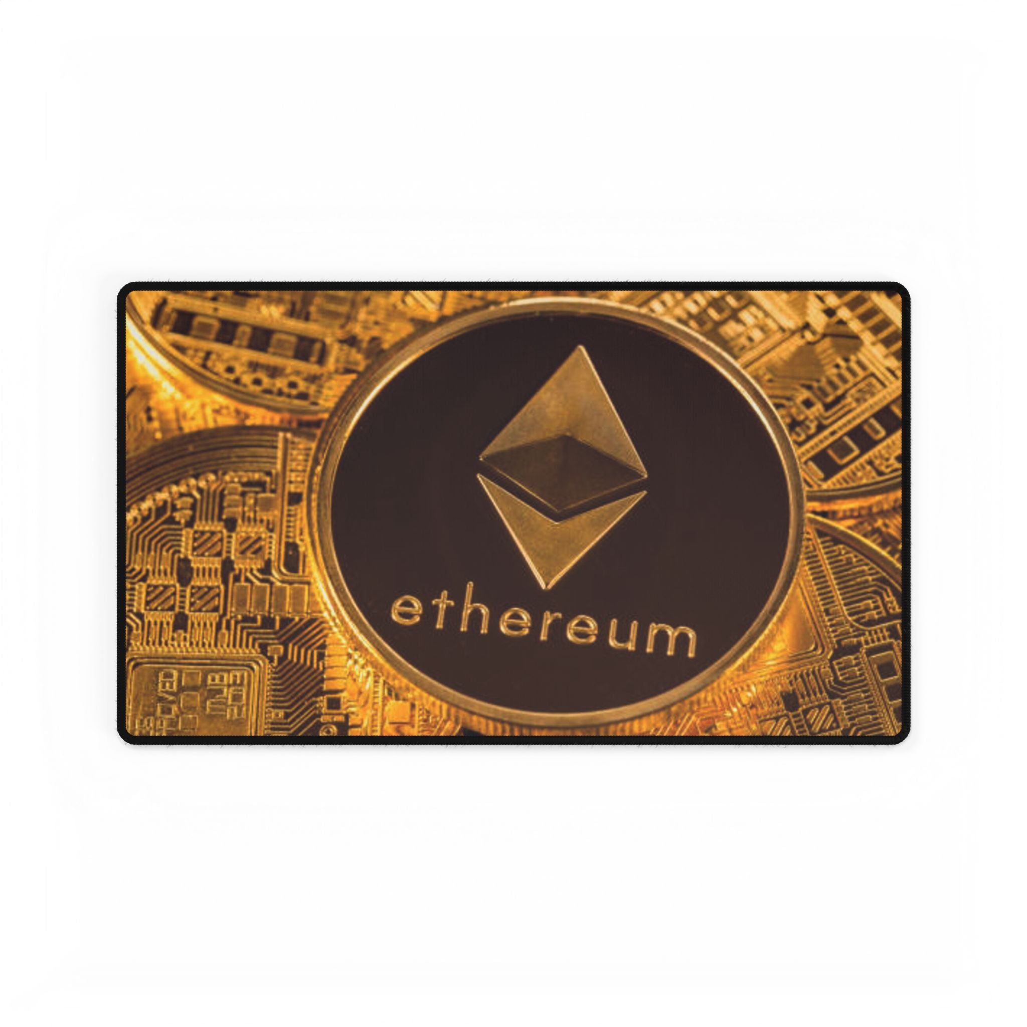 Ethereum Krypto Coin Schreibtischunterlage | Gaming Mauspad Schreibtischunterlagen