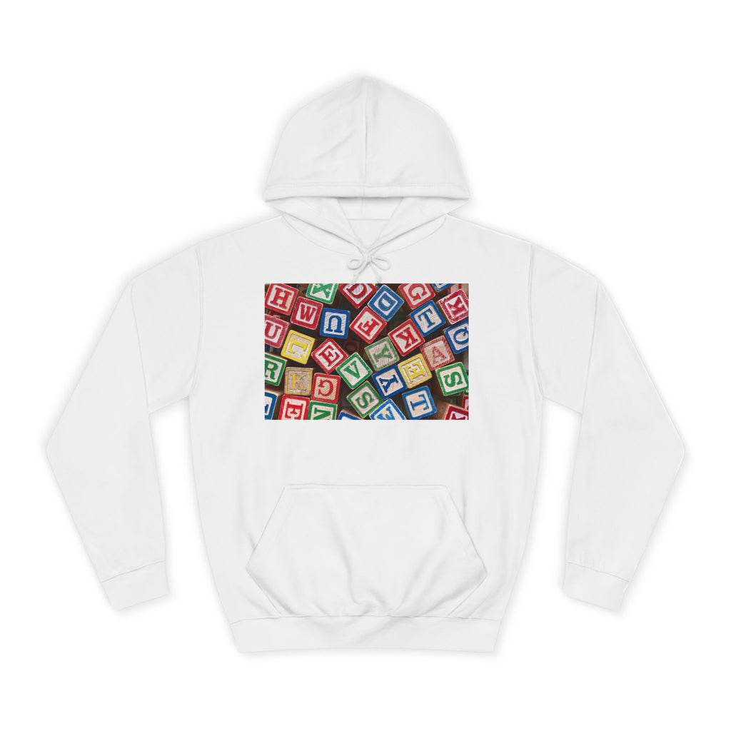 Colorful Alphabet Blocks Hoodie | Kids Letter Blocks Design