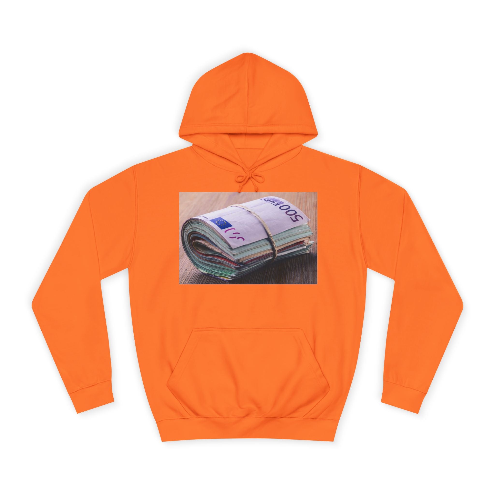Rolled Currency Stack Hoodie | Money Print, Cash Bundle