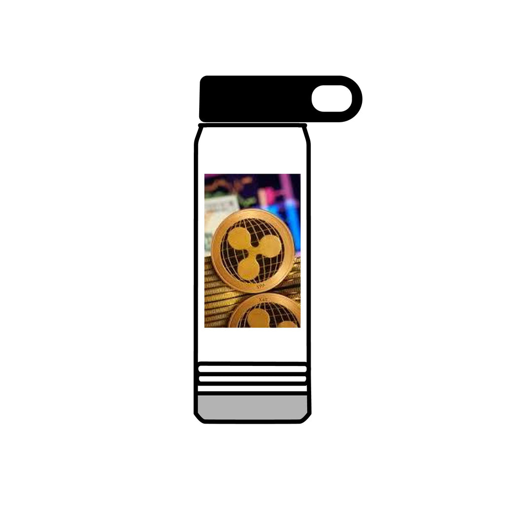 Ripple Crypto Coin Water Bottle | 20oz Stainless Steel Bottle